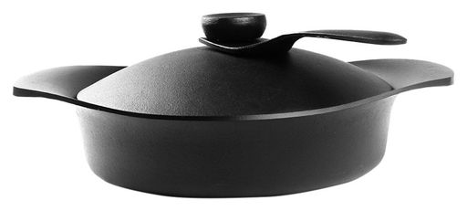柳宗理 Sori Yanagi シンプルなデザインと高い実用性を兼ね備えた南部鉄器浅型鉄鍋 日本製 鉄蓋・ハンドル付 IH対応