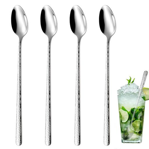 【製品仕様】🍨 ロングスプーン4個セット、サイズは20.3x3cm。スリムで流線型のハンドルにより軽く使いやすく、食卓に上品さと味わいを加えます。 【高品質材質】🍨 この撹拌スプーンは高品質のステンレス鋼で作られており、強度が高く、錆びにくく、変形や変色しにくい特徴があります。鏡面研磨技術で加工され、破損することなく長期間使用することができます。 【長柄デザイン】🍨 このデザートスプーンはロングハンドルを採用し、握り心地の良さと使いやすさを実現。長柄デザインが優れたコントロール性とバランスを発揮し、深いグラスの底まで届き、アイスクリームやスムージーを最後まで無駄なくすくえます。 【清潔にしやすい】🍨 清潔の利便性を考慮した設計で、清潔にしやすい、時間と労力を節約することができます。自分用だけでなく、親友への理想的なプレゼントでもある。 【幅広い用途】🍨 このステンレス製ロングスプーンは非常に多用途で、デザート、ケーキ、アイスクリーム、コーヒー、ヨーグルト、スムージーなど、様々な食品を楽しむことができます。カフェやレストランはもちろん、ご家庭での毎日の使用にもぴったりです。