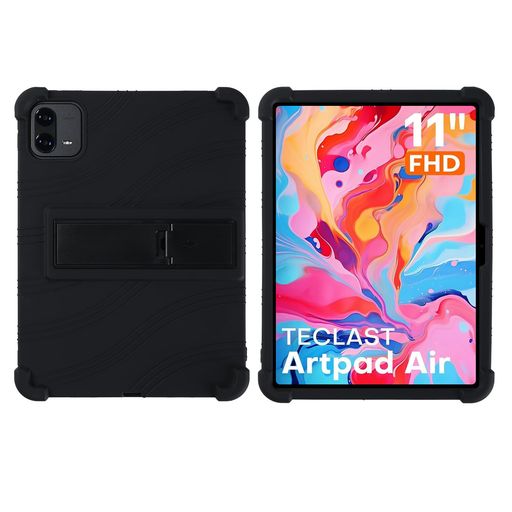 ForTeclastArtPadAir11インチタブレットカバーシリコンゴムシリコン素材スタンド機能内蔵ペンスロット設計落下防止滑り止め耐摩擦性耐久性お手入れ簡単保護カバーライト通気性多孔質熱散逸…(2.0)