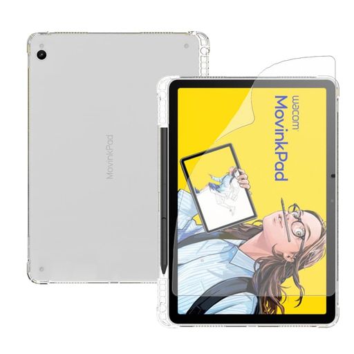 【NSFN】WacomMovinkPad11TDTHA116CL0Z専用ケースWacomMovinkPad11タブレット11.45インチ専用カバー保護ケースTPUカバー上質TPU素材超軽量透明ペンスロット内蔵ソフト(2.0)