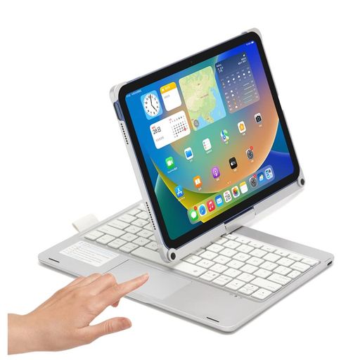 360度回転 2022 iPad 第10世代 / 2025 11世代 (A16, 11インチ) キーボード タッチパッド搭載 バックライト付き iPad 10 2022 10.9インチ カバー トラックパッド キーボード付き アイパッド10