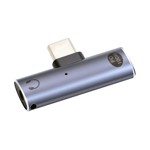 NFHK2in1USBC-オーディオおよび充電アダプター、USBC-3.5mmヘッドフォンジャックお...