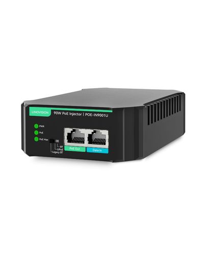 其它 - LINOVISION POE++ インジェクター 90w、10/100/1000Mbps、IEEE 802.3af/at/bt PoE 対応、標準/非標準 PoE デバイスとの互換性、PoE++ インジェクター/ハブ