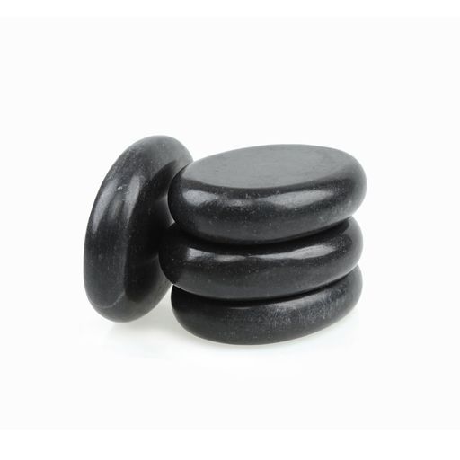 樂天商城 - Windfulogo4個入りホットマッサージストーンセット天然溶岩玄武岩スパマッサージ用暖かいストーンブラック2.36x3.14in(6x8cm)