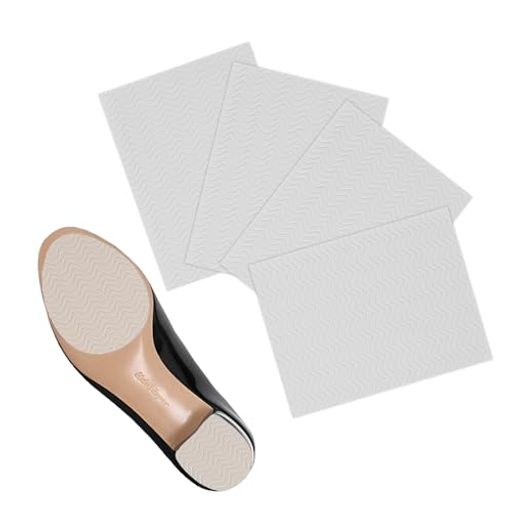 靴底滑り止めと保護 【サイズ】10*15cm 【パッケージ内容】4枚入り 【カラー】透明 【高品質素材】無臭で柔軟性のあるゴム製で、高い耐久性と耐摩耗性を備えています。粘着力が強く、長時間使用しても剥がれにくい設計です。 【優れた保護機能】靴底の摩耗を防ぎ、滑りにくい構造で転倒リスクを低減。さらに、歩行時の衝撃を吸収し、靴の寿命を延ばします。 【自由にカットできる】柔軟性があるため、どんな靴底の形状にもフィットさせられます。つま先やかかと部分だけでなく、インソールとしても使用可能で、用途に合わせて最適なサイズに調整できます。 【多様な靴に対応】革靴、ハイヒール、スニーカー、サンダルなど、さまざまなタイプの靴に適用可能。男女兼用で、幅広いシーンで活用できます。