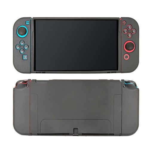 Ryo YXL Switch 有機EL 対応 保護 ケース Joy-Con カバー 分離式 3点セット スイッチ 有機ELモデル 専用 カバー 装着簡単 TPU ソフト 耐衝撃 switch有機EL スイッチ有機ELモデル 対応 ケース ブラック