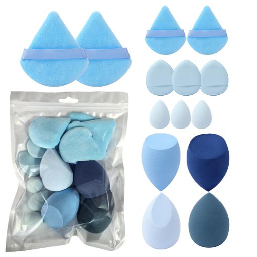 HAPVITAL 14個セット多機能化粧パフ ファンデーションスポンジ ファンデーションス...