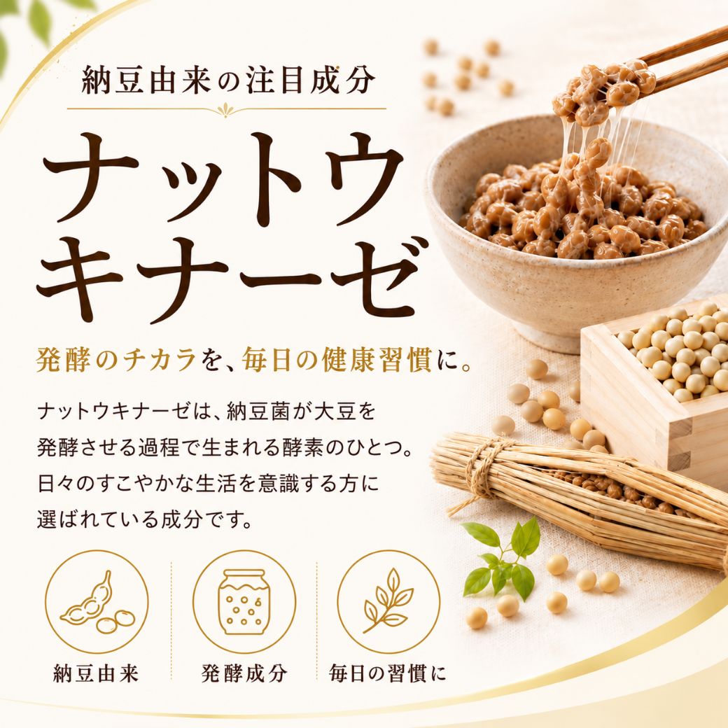 【お買い物M クーポン割 当店P5倍】 日本ナットウキナーゼ協会認定 ナットウキナーゼ 【10個セット】 ASTALIVE アスタライブ 納豆の源 60粒 30日分 | 無添加 納豆キナーゼ 納豆菌 納豆激 サプリメント サプリ ビタミンk 除去 国産 2000FU ex 2026 ランキング astalive-10000077 ASTALIVE公式ショップ 楽天市場店 サンプル画像3