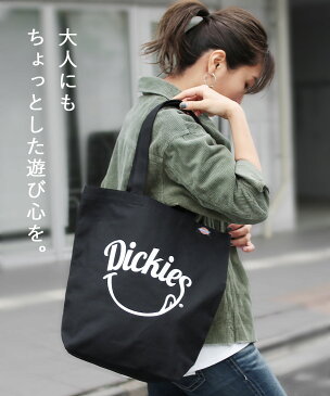 【 DICKIES トートバッグ 】ディッキーズ デニム キャンバス トート レディース メンズ 女性 ペア 14583700 14584000 CANVAS SMILE2 TOTE にこちゃん スマイルロゴ A4 通学 通勤 マザーズバッグ 軽量 ギフト プレゼント