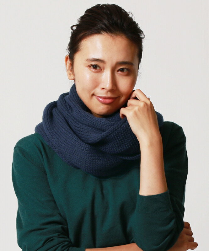 ミックス 杢 カラー アクリル ニット スヌード 厚手 メンズ レディース 男性 女性 冬 シンプル 無地 防寒 ギフト バレンタイン プレゼント