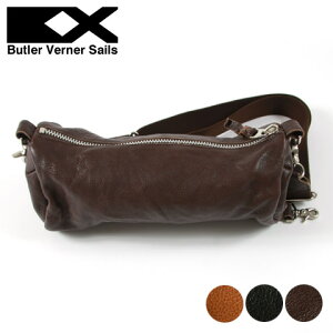【特典対象】【ショルダーバッグ】日本製 本革 シワ加工 レザー ロール ミニショルダー バッグ メンズ レディース Butler Verner Sails バトラーバーナーセイルズ ギフト バレンタイン プレゼント