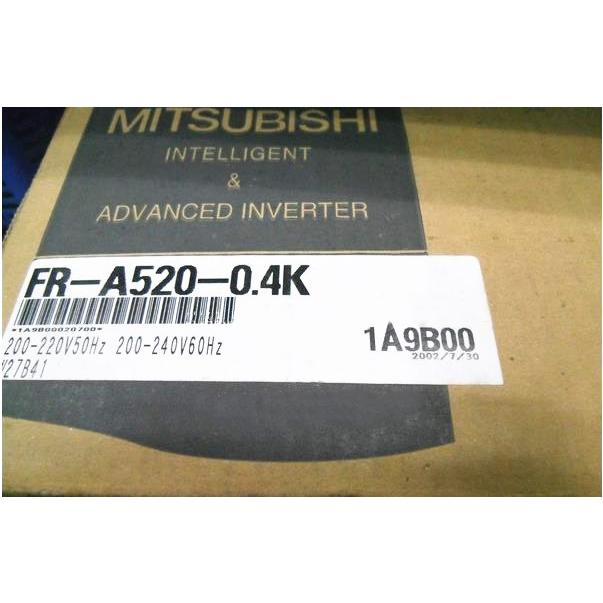 Rakuten - 新品【 ★送料無料 】MITSUBISHI 三菱電機 FR-A520-0.4K インバーター 【6ヶ月保証】