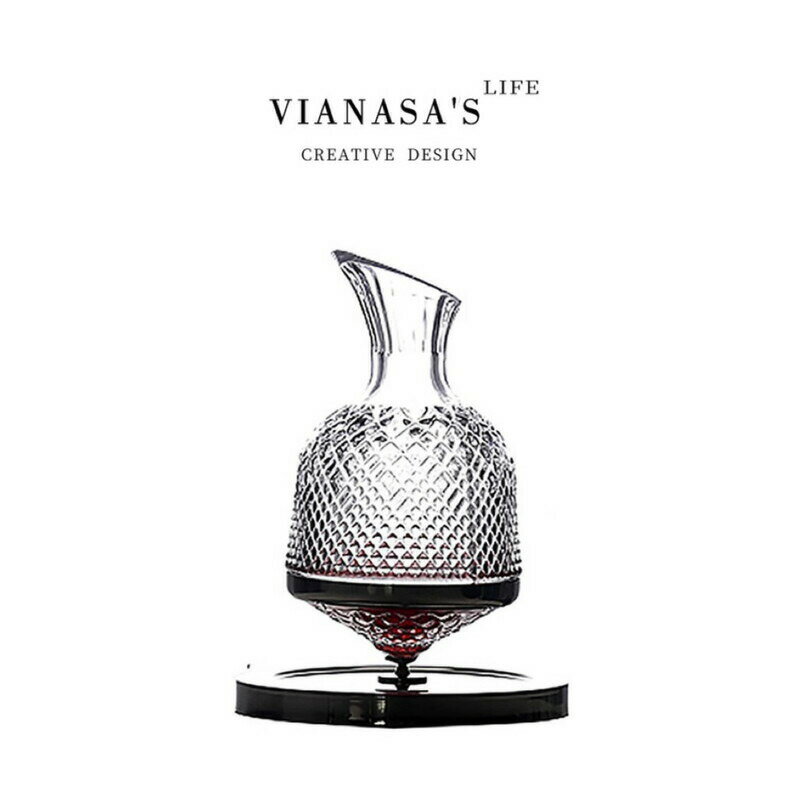 回転デカンター ウイスキーボトル 1500ml ウイスキー ブランデー お酒 デキャンタ デカンタ ピッチャー 高級 面白い ユニーク デカンター ガラス 洋食...