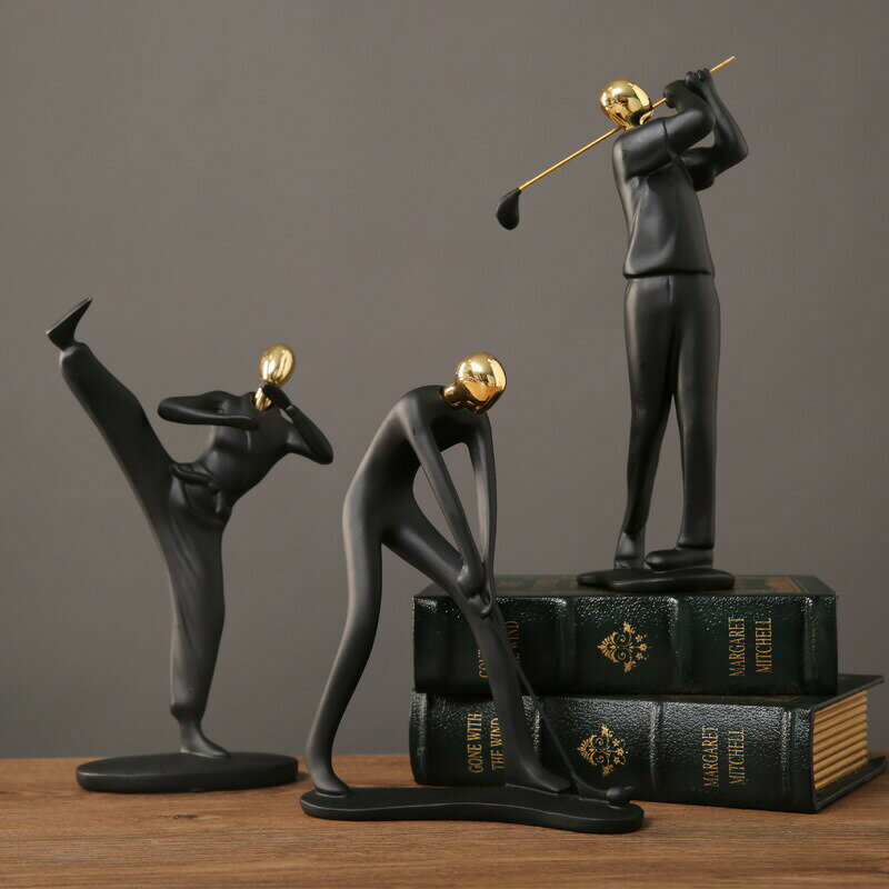 オブジェ 抽象 樹脂製オーナメント 現代アート 人形人像 インテリア 置物装飾 飾り シンプル 芸術 小物..