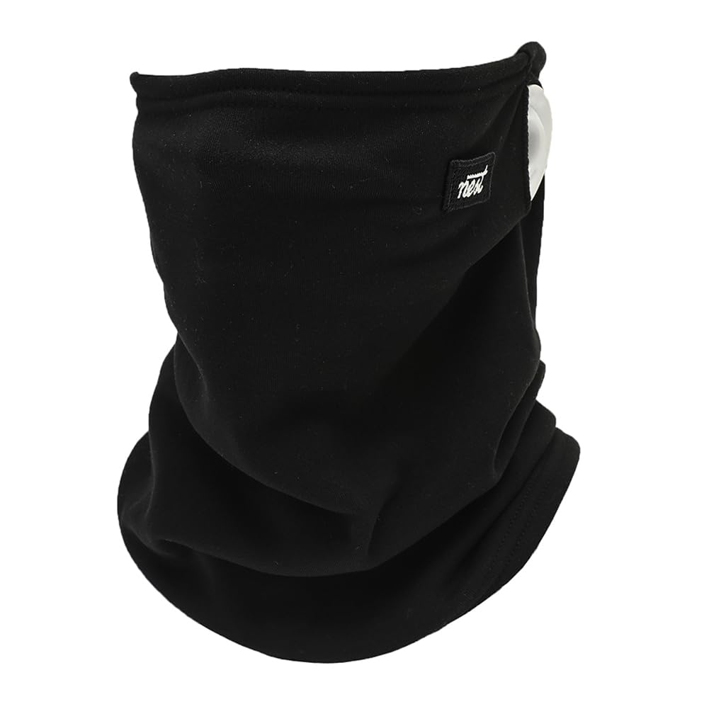 ネックウォーマー メンズ ネックガード 防寒・防風・保温【耳かけ式・暖かい裏ボア・息苦しくない・ストレッチ性・柔らかい肌触り】小顔効果 フェイスカバー シンプル おしゃれ 防寒具 スヌード 首巻き 自転車 バイク 通勤 通学 登山 男女兼用 ブラック