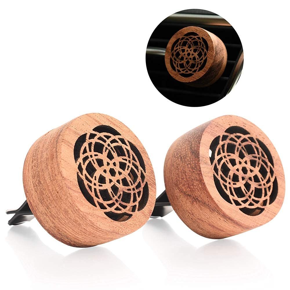 熱を使わず 簡易芳香器具 黒胡桃木梅花のアロマプレート アロマオイル 専用アロマディフューザー WOOD..