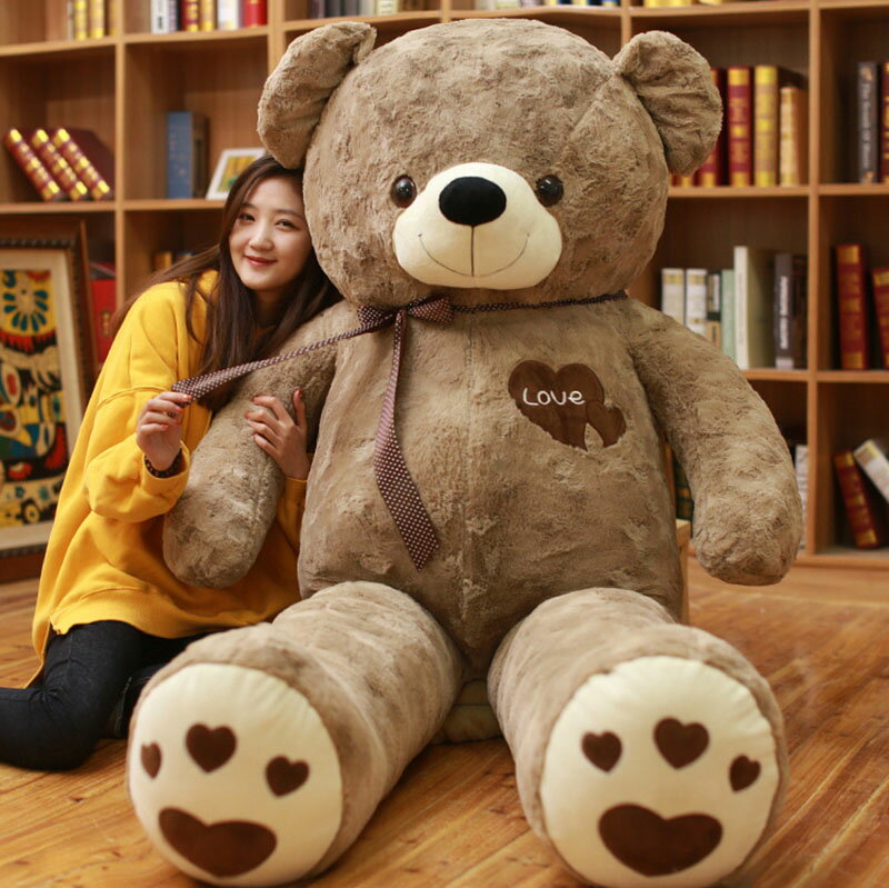 Rakuten - 【130cm】送料無料 ぬいぐるみ 全3カラー 熊 bear インテリア 子供 おもちゃ 動物 可愛い 彼女に ふわふわで癒される 柔らか クマ プレゼント ベア 大きい 抱き枕 クッション 心地いい ギフトc-wanou-9340-gg