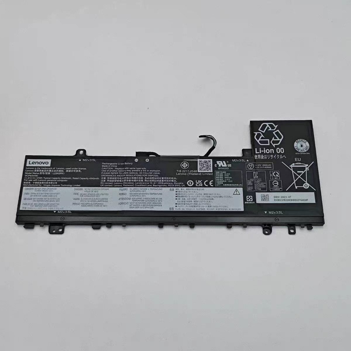 商品仕様 商品名 L23N3PK1 L23B3PK1 11.31V 57Wh lenovo ノート PC パソコン 純正 バッテリー 電池 電圧 11.31V 容量 5040mAh (57Wh) タイプ リチウムイオン 対応機種 LENOVO 14 AHP9 15 IRH9 2024 色 黒 種別 純正品 保証期間 3ヶ月保証 PSマークの種類 丸型PSE