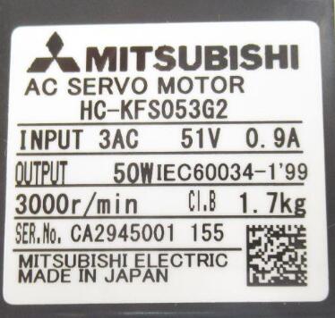 Rakuten - 【新品★送料無料】三菱 HC-KFS053G2 servo motor MITSUBISHI HCKFS053G2 【6ヶ月保証】
