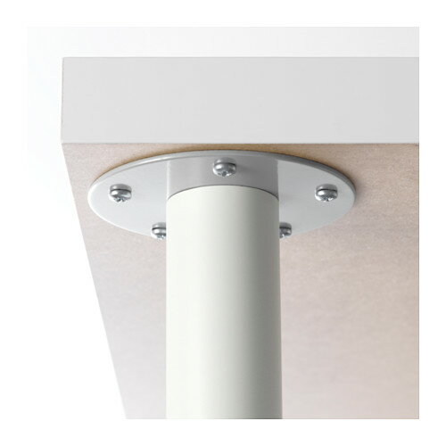 -オーロヴ- 伸縮式 可変域60-90cm テーブル 脚 1本 ホワイト 70 cm