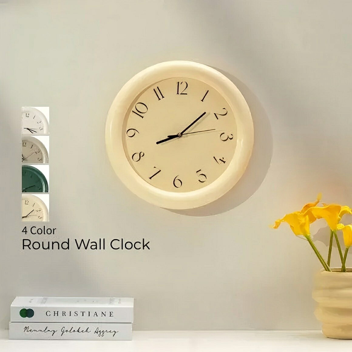 時計 壁掛け時計 丸型 置き時計 ラウンド クロック インテリア雑貨 韓国風 北欧風 モダン シンプル デ..