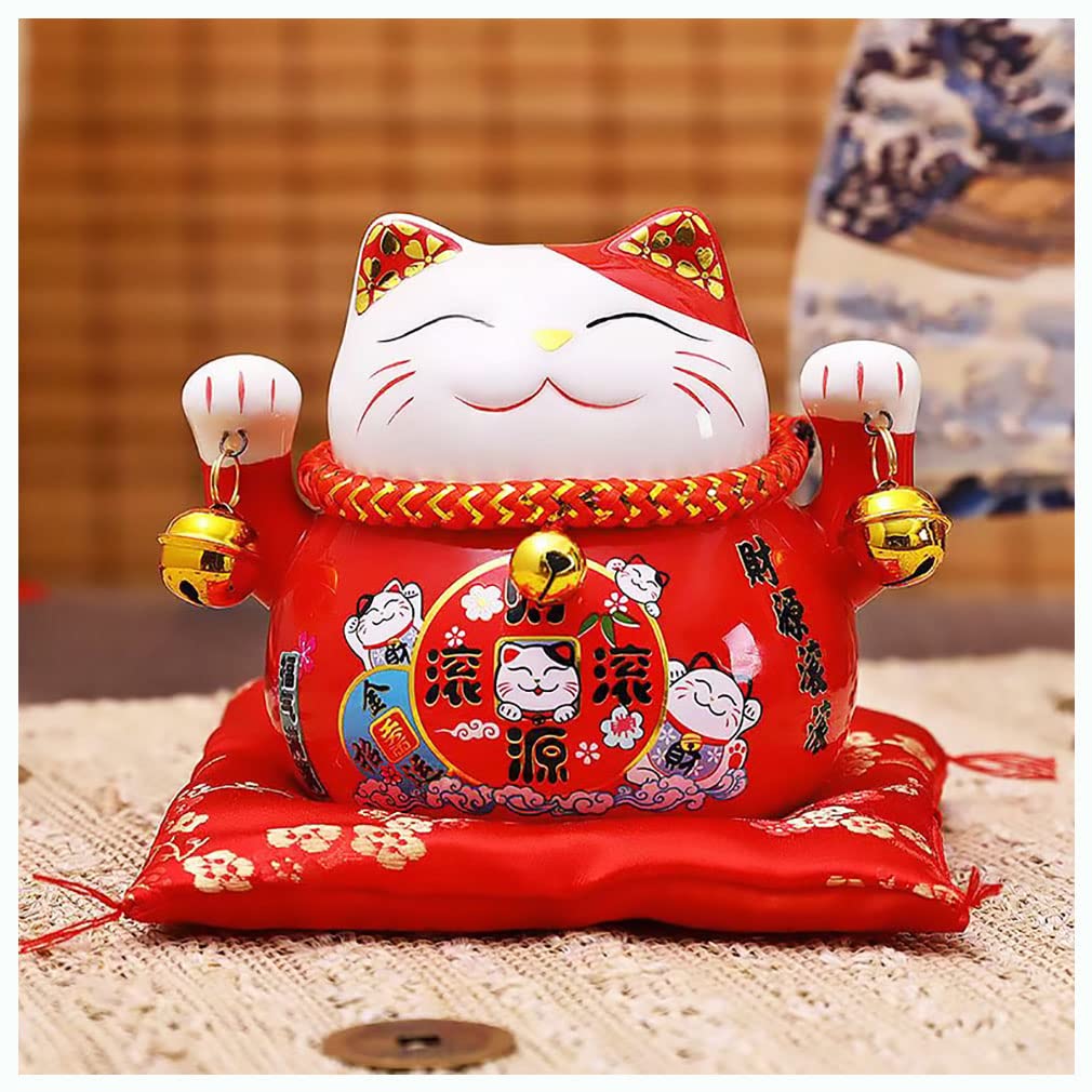 招き猫 貯金箱 置物 開運 金運アップ セラミック雑貨 置き物 インテリア 玄関 まねきねこ 健康開運 事..