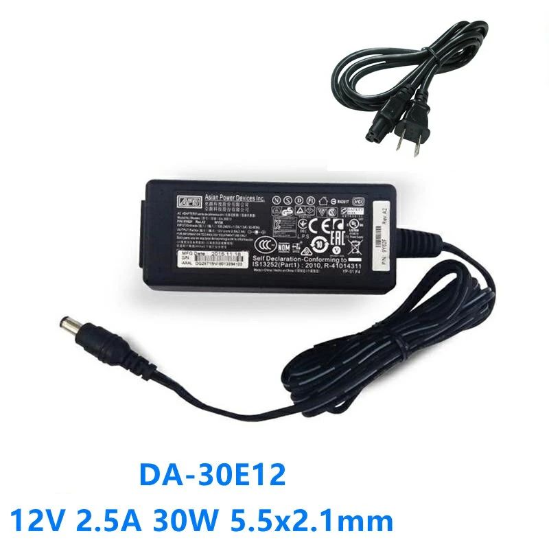 新品 APD DA-30E12 ACアダプター 延長電源コード 12V 2.5A コネクタ：外径5.5mm内径2.1mmセンターピン無