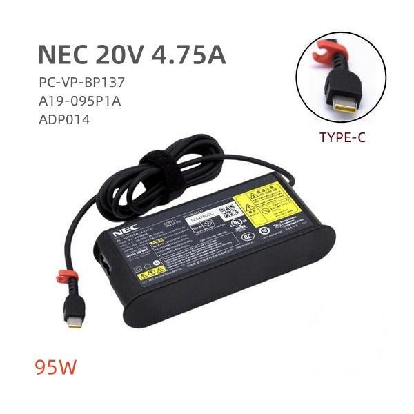新品 NEC 20V 4.75A PC-VP-BP137 ADP014 A19-095P1A LAVIE Direct VEGA 用95W USB-C ACアダプター付属の電源ケーブル