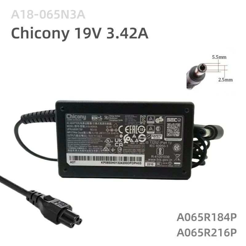 乐天商城 - 新品 Chicony A18-065N3A 19V 3.42A 対応 MSI Modern 14 A10M A10RAS A10RB Modern 15 A10M A10RAS A10RB a4mw a5mwなど用 A065R184P A0
