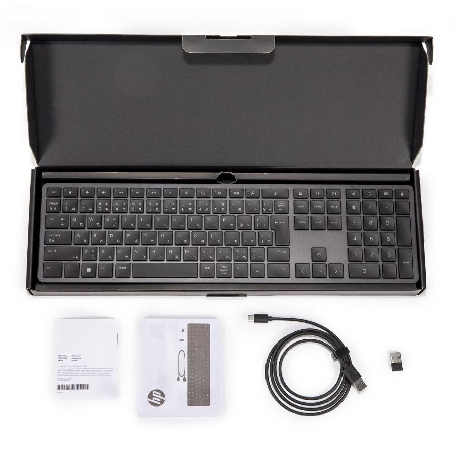 新品 未開封 HP 975 Programmable ワイヤレス 無線 Bluetooth 充電式 USB-C充電 スマートセンサー バックライト 日本語キーボード 3Z726