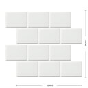 タイル(ケース) ピュリティ Purity 100×75角平紙貼り(横レンガ貼り) 18シート入 PUR-R-1 PUR-R-2 PUR-R-3 PUR-R-4...