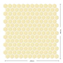 タイル(ケース) ヘキサゴン 22六角形紙貼り プレーン 30シート入 HEX22-600-A~HEX22-609-A HEX22-600-C~HEX22-610-C HEX22-610-B / 名古屋モザイク アートモザイクタイル