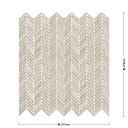 タイル(ケース) マーブルジオメトリー Marble Geometry 34×5平行四辺形裏ネット貼り 11シート入 CLS-R2020 / 名古屋モザイク アートモザイクタイル