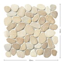 タイル(ケース) アイランドストーン Island Stone 小石裏ネット貼り 11シート入 PPL-32 PPL-34 / 名古屋モザイク アートモザイクタイル