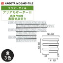 名古屋モザイク / アリアルボーダーII ARIAL BORDERII 出隅用割面 裏面樹脂貼り ARI20SK-D-10 ARI20SK-D-30 ARI20...