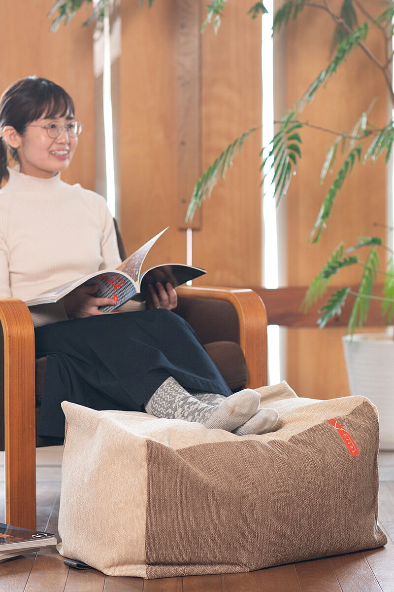 大東寝具工業 楽天市場店 アステの【期間限定販売】【公式】tetra CUBRICK（キューブリック） CHENILLEビーズクッション テトラ キューブリックサイズ（W35×D35×H60cm）浮かせる収納 四角 キューブ ソファ ギフト 父の日 大東寝具工業 daitou 送料無料｜アングル3