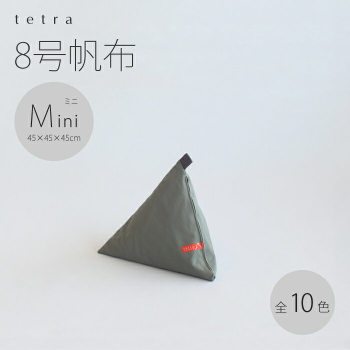 【期間限定販売】tetra 8号帆布ミニサイズ(W45cm×D45cm×H45cm)三角 クッション ギフト大東寝具工業 [daitou]【送料無料】