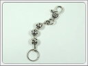 Shin's Sculpture(シンズ スカルプチャー)3連スフィアSクロスキーチェーン K-12/3PC【メンズ シルバーキーチェーン キーホルダー プレゼ...