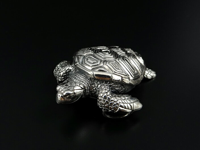 OWL'S（アウルズ） 「NEW リアル タートル ペンダント」SILVER 925 【ウミガメ メンズ レディース アクセサリー ジュエリー ハンドメイド ハワイアン カメ 海 亀 長寿 幸運 トップ 銀 シルバー プレゼント】KAME1の商品画像 2