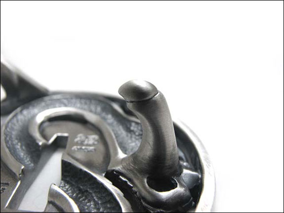 OWL'S（アウルズ）シルバー 925 「龍鍔 バックル」SILVER 925 【銀 メンズ レディース アクセサリー ジュエリー ハンドメイド 具象 動物 ベルト プレゼント】RB-01