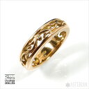 Shin's Sculpture（シンズ スカルプチャー）IVY NARROW RING K18PINK GOLD/アイヴィーナローリング K18ピンクゴールド(R-18K18PG)【楽ギフ_名入れ】【ゴールドリング 18金リング 唐草 ピンクゴールド メンズ レディース プレゼント】