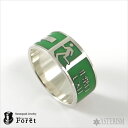 Foret(フォーレ) 「ピクトグラムリング-非常口の指輪-」 【シルバー 銀 高品質 蓄光 メンズ レディース ユニセックス アクセサリー ジュエリー 指輪 ...
