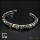 Shin's Sculpture(シンズ スカルプチャー) 20thアニバーサリー『20th Ivy S cross bangle SV×K18』 BG-4-K...