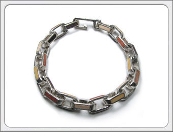 乐天商城 - 木人軒（モクジンケン） W/SVコンポジットブレス/1【ウッドブレスレット 木製ブレスレット 寄木アクセサリー 高品質 ブランド プレゼント】