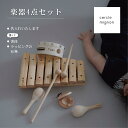 【 木製楽器 4点セット 】 無料ラッピング 木のおもちゃ 音がなる 木 楽器 知育楽器 カスタネット タンバリン マラカス シロフォン 出産祝い 1歳誕生日 ...
