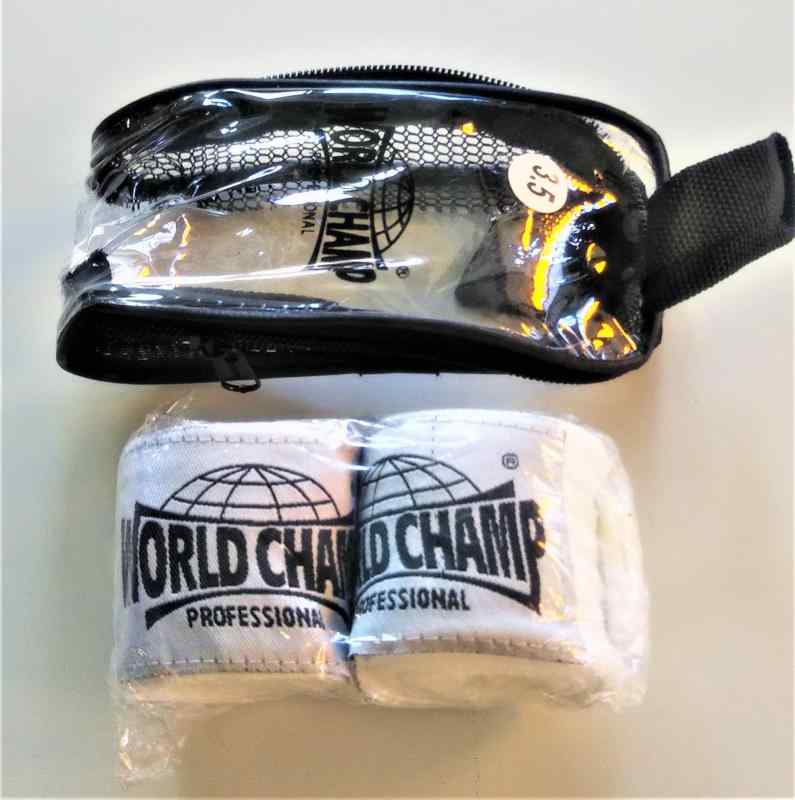 ワールドチャンプ ボクシング バンテージ 3.5m×5.5cm 伸縮性あり 初心者に最適サイズ カラーも豊富 ボ..