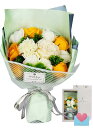 ソープフラワー 花束 誕生日から母の日まで 全特別日対応 お花 ギフト 箱入り ボックスとメッセージカード付き 開店祝い 退職祝い 卒業式 人気 プレゼント