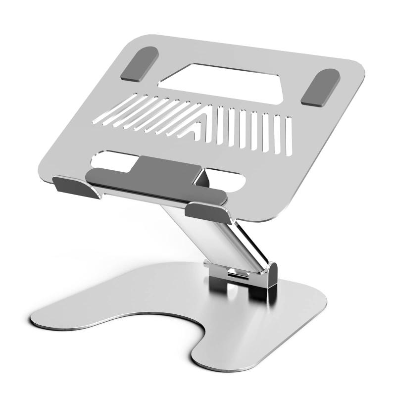 ノートパソコンスタンド 無段階角度調整 姿勢改善 放熱対策 滑り止め ...(3)