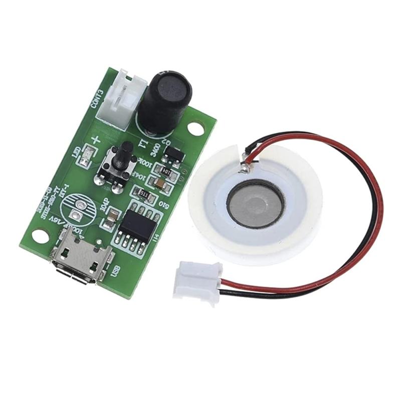 Ren He 超音波式 加湿器・噴霧器 モジュール PCBA 回路基板 噴霧プレート USB電源 霧発生装置 ミストメ..