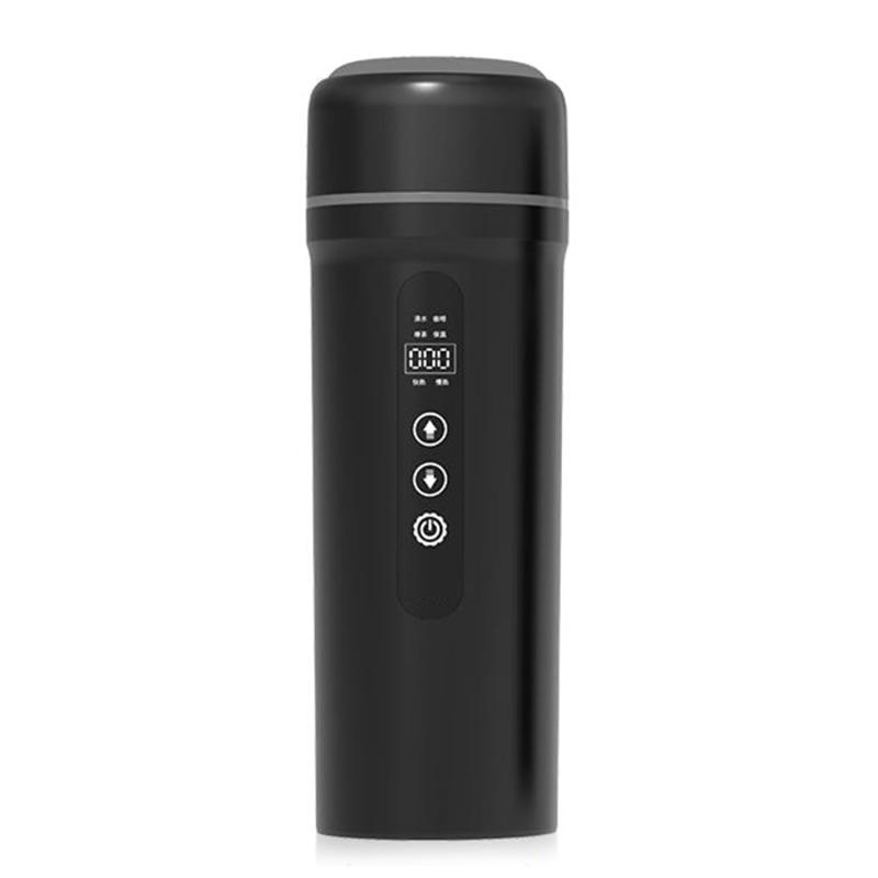 Rakuten - 「やかんだけでなく、保温カップにもなる」 MACOLAUDER 車載電気ケトル 4つの定温モード 15-25分沸騰 500ml 車載用電気ポット 車用湯沸かし器 車載12V/24V＆USB5V 316ステンレス鋼 ミルク 紅茶 小型